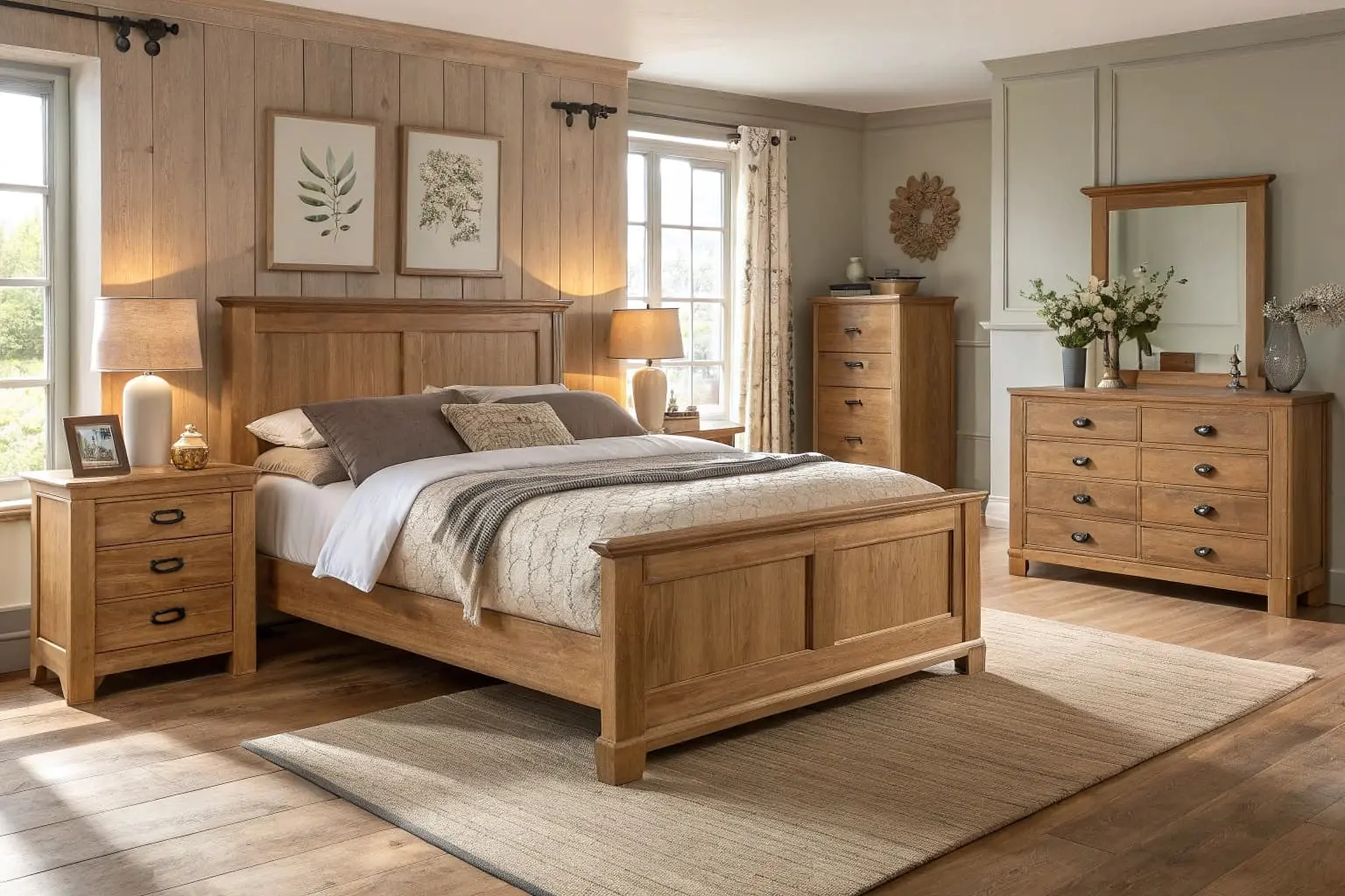 oak bedroom sets