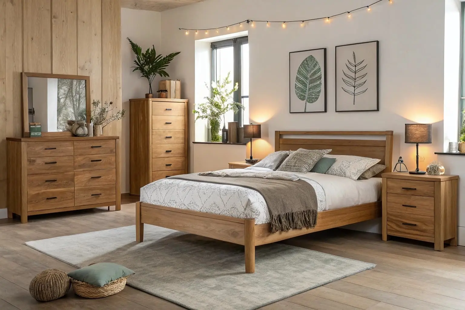 natural wood bedroom furniture