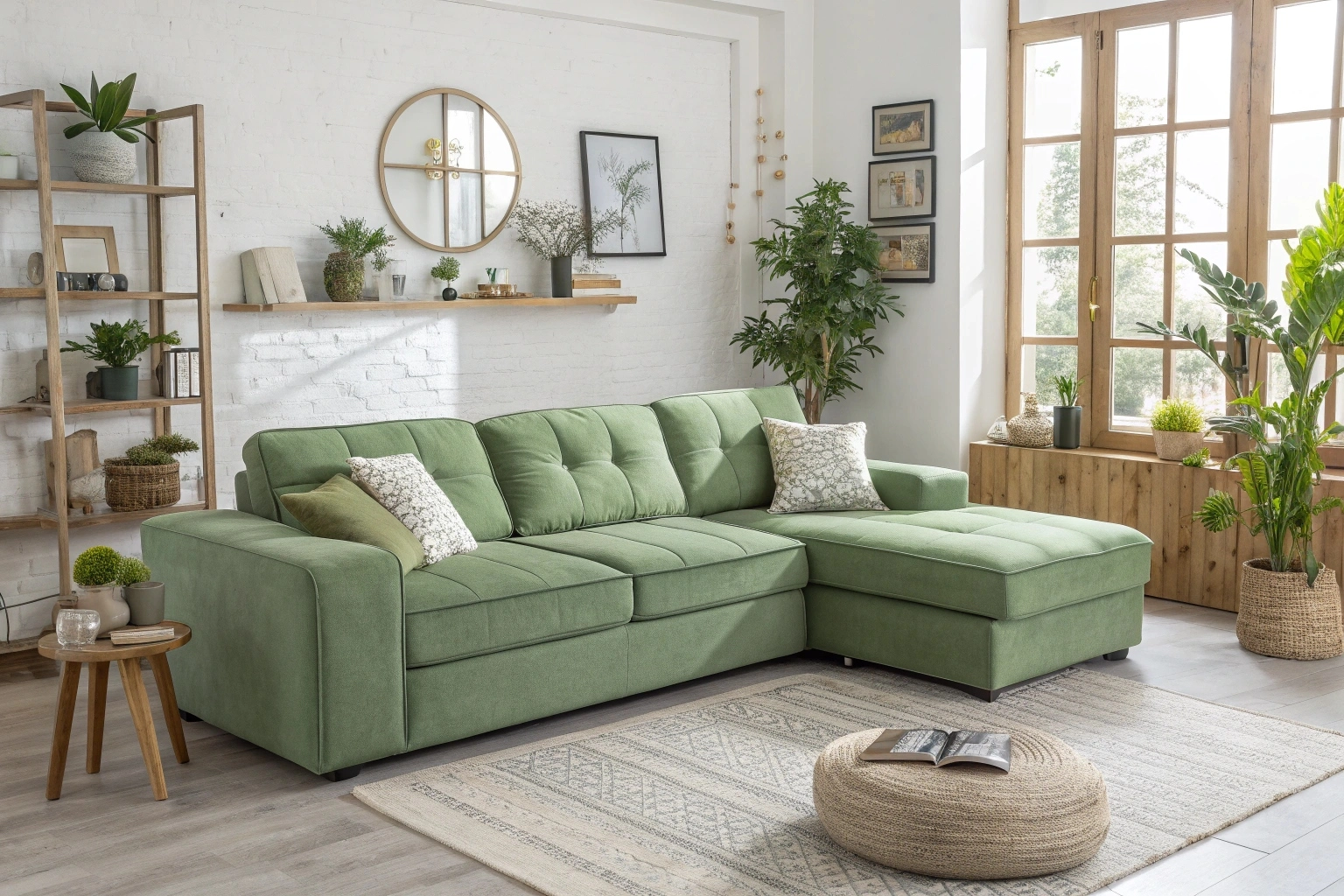 Green Modular Sofa