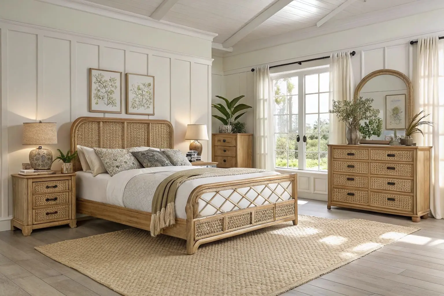 rattan bedroom set
