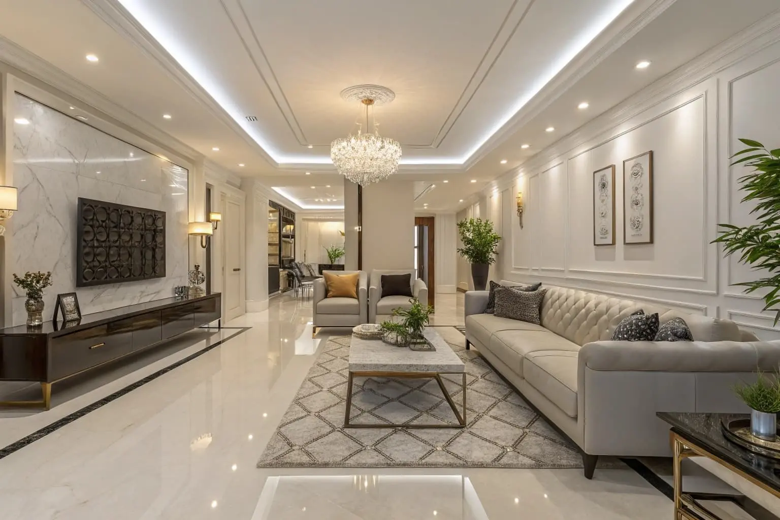 furniture layout of living room