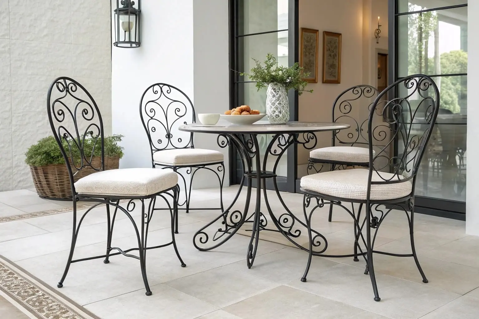 wrought iron chairs