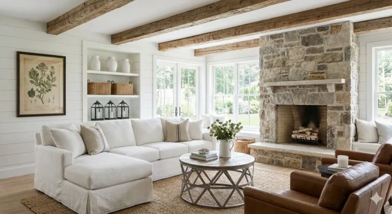 modern farmhouse living room