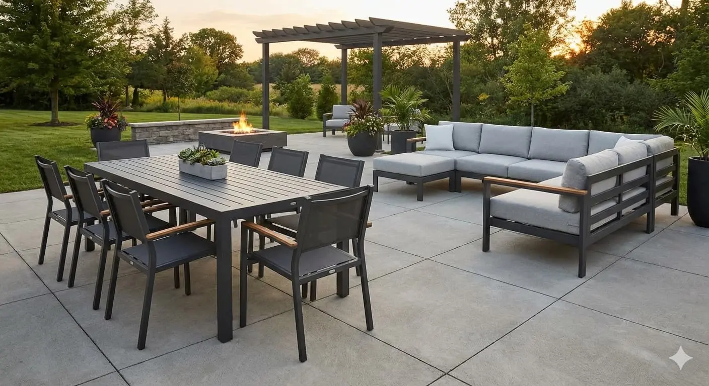 aluminum patio furniture sets