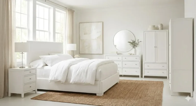 white bedroom set