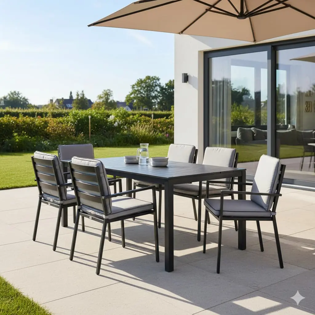 outdoor aluminum table