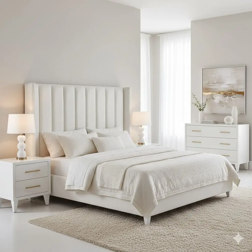 white queen bedroom set