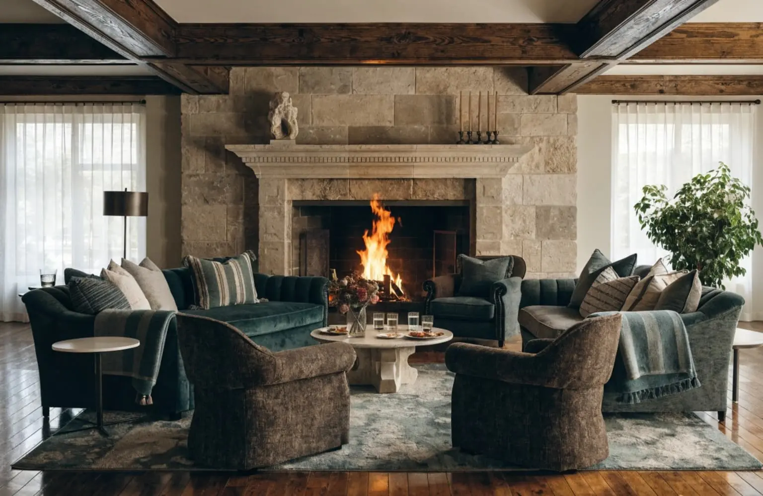 lounge room fireplace