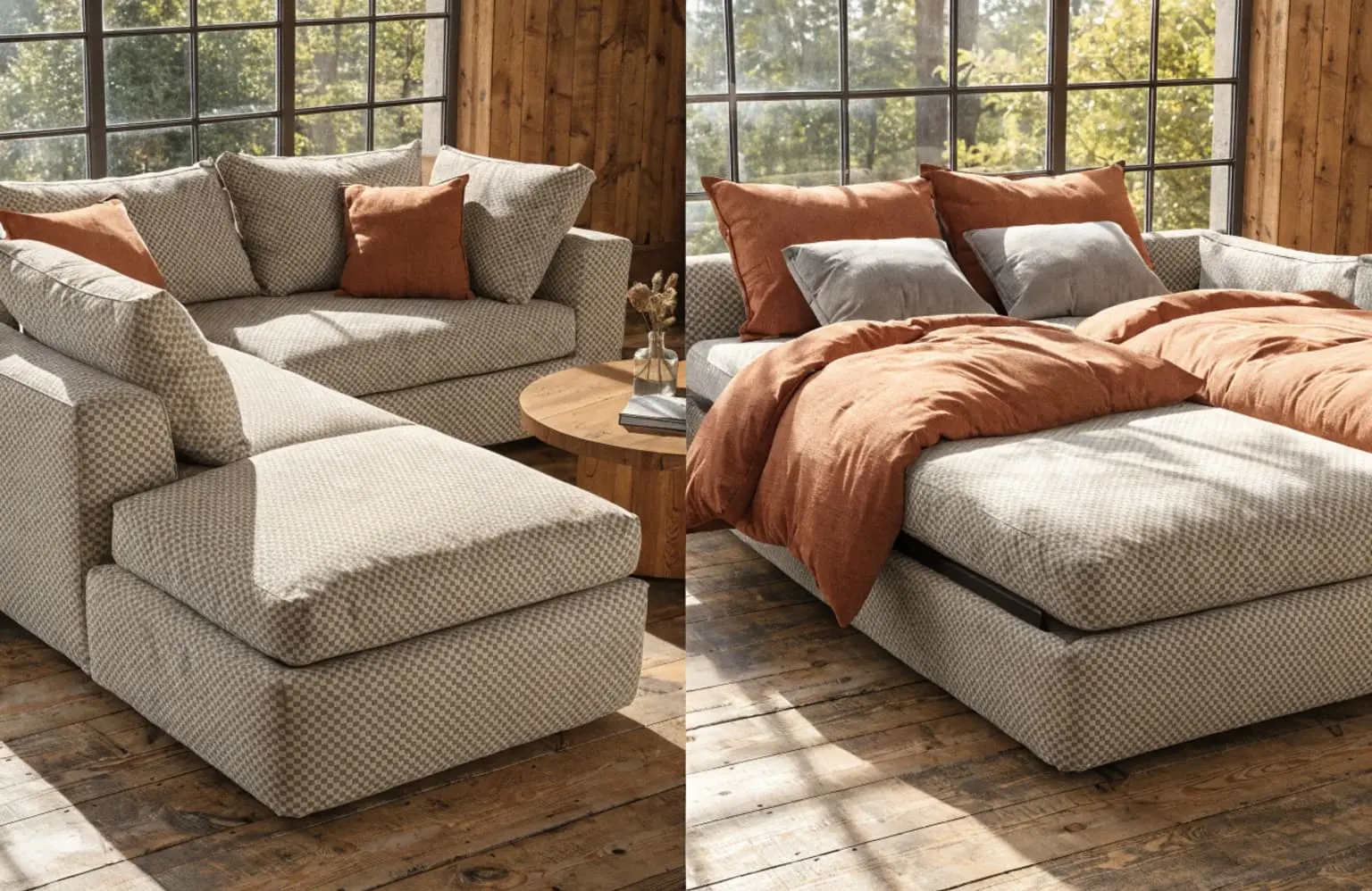 l shaped sofa bed