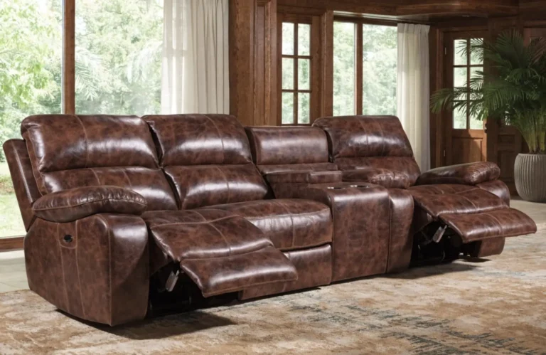 leather reclining couch and loveseat
