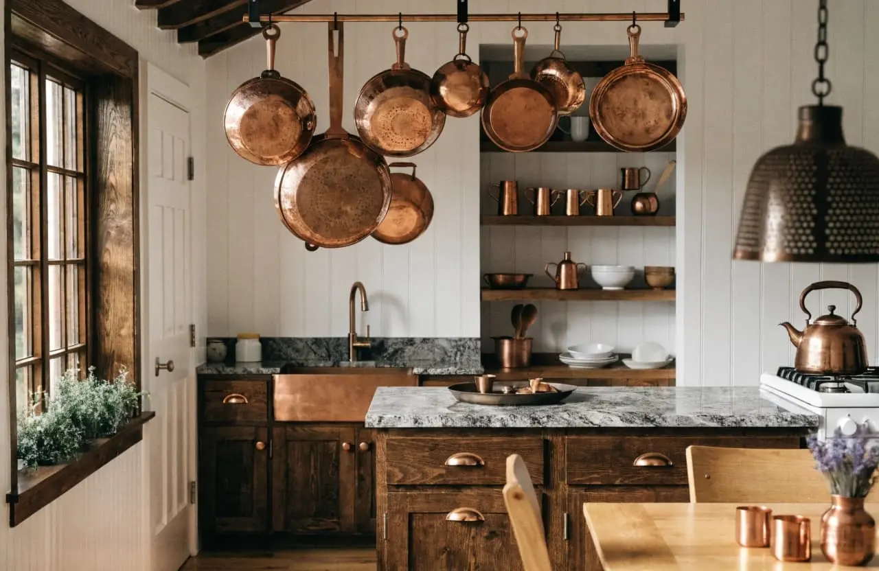 copper kitchen decorations